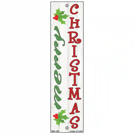 Merry Christmas Mistletoe Novelty Metal Bookmark BM-105