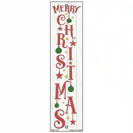 Merry Christmas Ornaments White Novelty Metal Bookmark BM-114