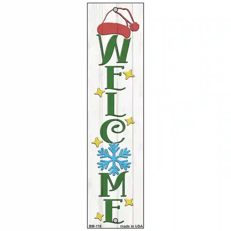 Welcome Hat White Novelty Metal Bookmark BM-118