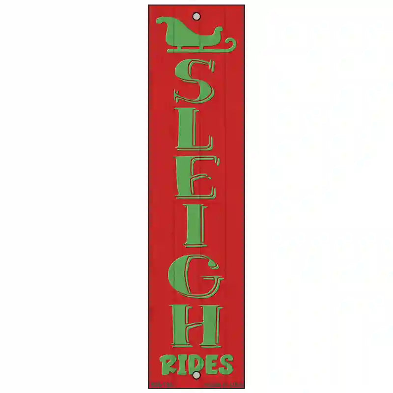 Sleigh Rides Red Novelty Metal Bookmark BM-133