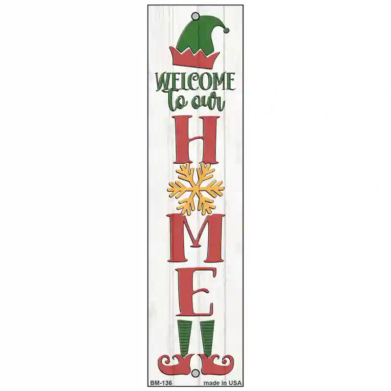 Welcome To Our Home White Novelty Metal Bookmark BM-136