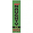 Naughty Nice Green Novelty Metal Bookmark BM-140