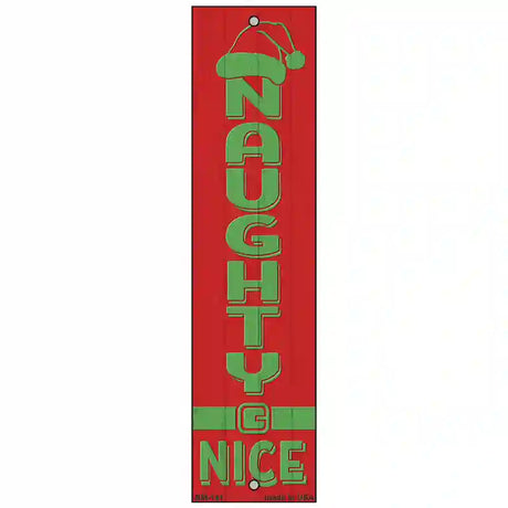 Naughty Nice Red Novelty Metal Bookmark BM-141
