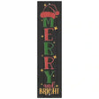 Merry and Bright Black Novelty Metal Bookmark BM-150