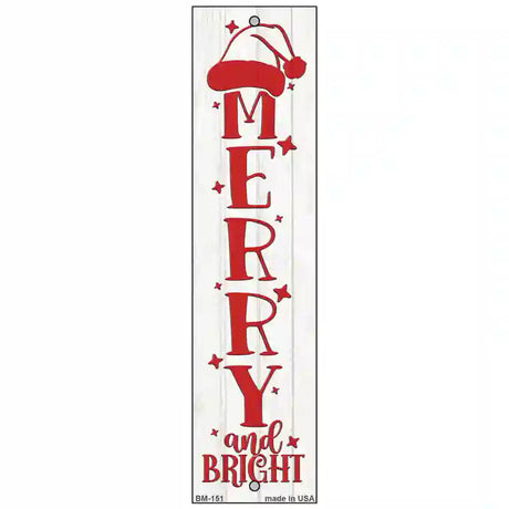 Merry and Bright White Novelty Metal Bookmark BM-151