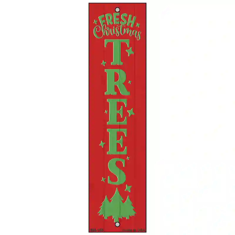 Fresh Christmas Trees Red Novelty Metal Bookmark BM-155