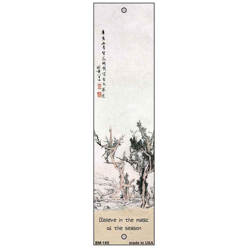 Quiet Winter Trees Novelty Metal Bookmark BM-185