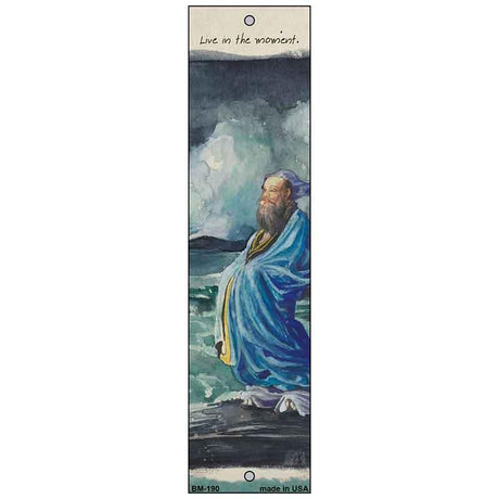 Tranquil Ocean Monk Novelty Metal Bookmark BM-190 1.5" x 6" Bookmark (BM)