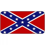 Confederate Flag Novelty Metal License Plate 6" x 3" (BP)