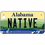 Native Alabama Metal Novelty License Plate 6" x 3" (BP)