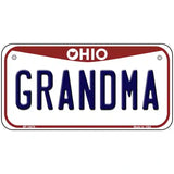 Grandma Ohio Metal Novelty License Plate 6" x 3" (BP)