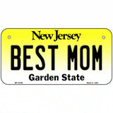 Best Mom New Jersey Metal Novelty License Plate 6" x 3" (BP)