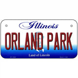 Orland Park Illinois Metal Novelty License Plate 6" x 3" (BP)