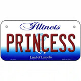 Princess Illinois Metal Novelty License Plate 6" x 3" (BP)