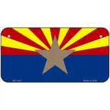 Arizona Big Star State Flag Novelty Metal License Plate 6" x 3" (BP)