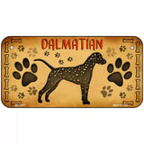 Dalmatian Novelty Metal License Plate 6" x 3" (BP)