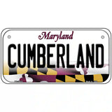 Cumberland Maryland Metal Novelty License Plate 6" x 3" (BP)