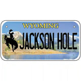 Jackson Hole Wyoming Metal Novelty License Plate 6" x 3" (BP)