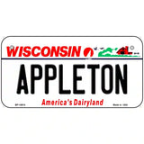 Appleton Wisconsin Metal Novelty License Plate 6" x 3" (BP)