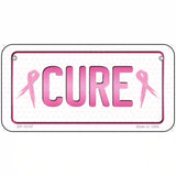 Cure Metal License Plate Sign 6" x 3" (BP)