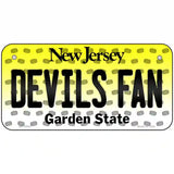 Devils Fan New Jersey Novelty Metal License Plate 6" x 3" (BP)