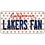 Lakers Fan California Novelty Metal License Plate 6" x 3" (BP)