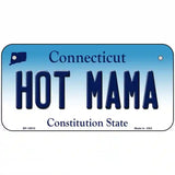 Hot Mama Connecticut Metal Novelty License Plate 6" x 3" (BP)