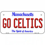 Go Celtics Massachusetts Metal Novelty License Plate 6" x 3" (BP)