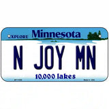 N Joy MN Minnesota Metal Novelty License Plate 6" x 3" (BP)