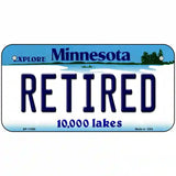 Retired Minnesota State Novelty License Plate 6" x 3" (BP)