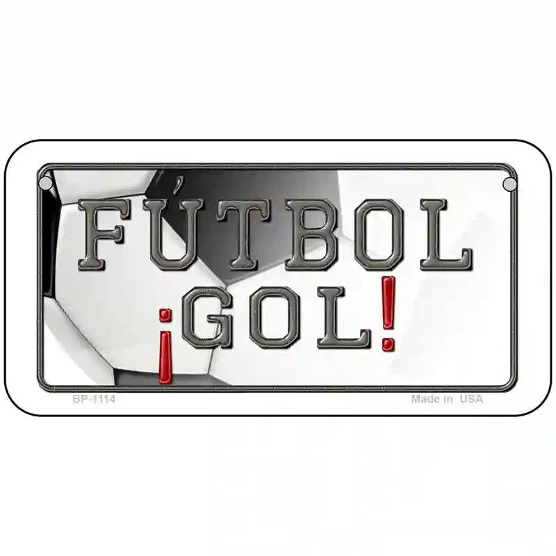 Futbol Gol Novelty Metal License Plate 6" x 3" (BP)