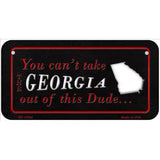 Georgia Dude Novelty Metal License Plate 6" x 3" (BP)