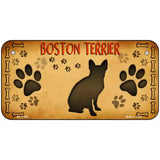 Boston Terrier Novelty License Plate 6" x 3" Bicycle (BP)