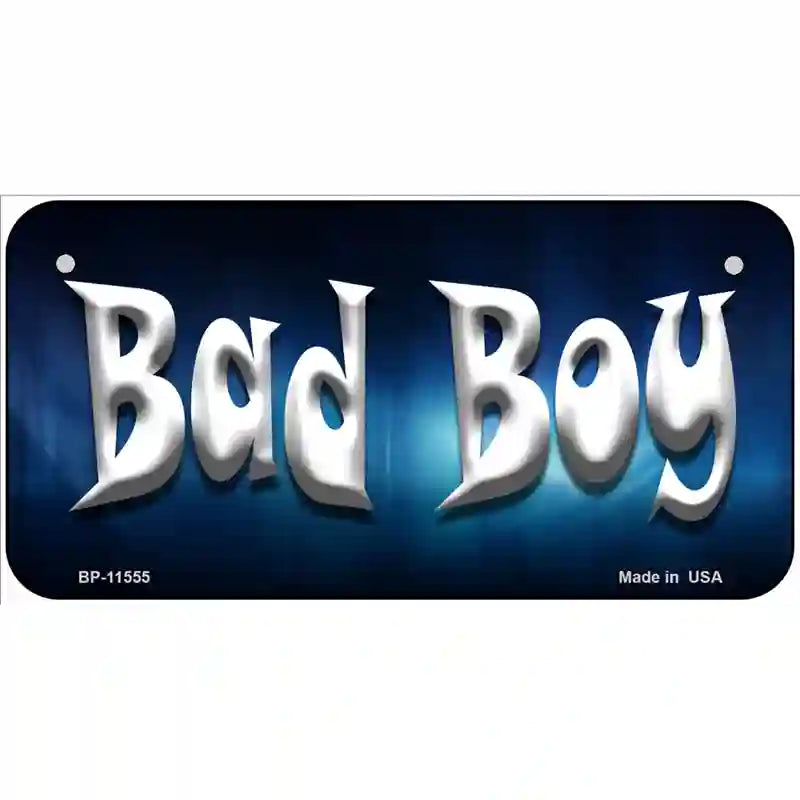 Bad Boy Novelty License Plate 6" x 3" Bicycle (BP)