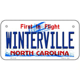 Winterville North Carolina State License Plate 6" x 3" (BP)