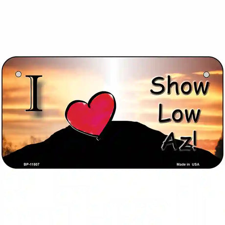 Show Low Hilltop Arizona Novelty License Plate 6" x 3" Bicycle (BP)