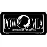 POW-MIA Novelty Metal License 6" x 3" (BP)
