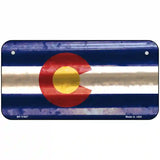 Colorado Corrugated Flag Novelty License Plate 6" x 3" Bicycle (BP)