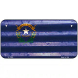 Nevada Corrugated Flag Novelty License Plate 6" x 3" (BP)