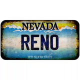 Nevada Reno Novelty Metal License Plate 6" x 3" (BP)