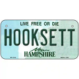 Hooksett New Hampshire Novelty Metal License Plate 6" x 3" Bicycle (BP)