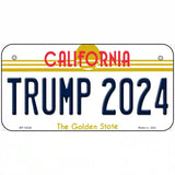 Trump 2024 California Novelty Metal License Plate