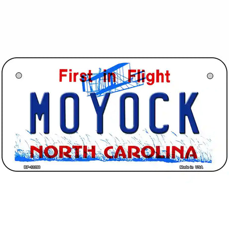 Moyock North Carolina Novelty Metal License Plate 6" x 3" (BP)