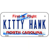 North Carolina Kitty Hawk Novelty Metal License Plate 6" x 3" (BP)