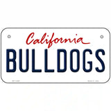 Bulldogs Novelty Metal License Plate 6" x 3" (BP)
