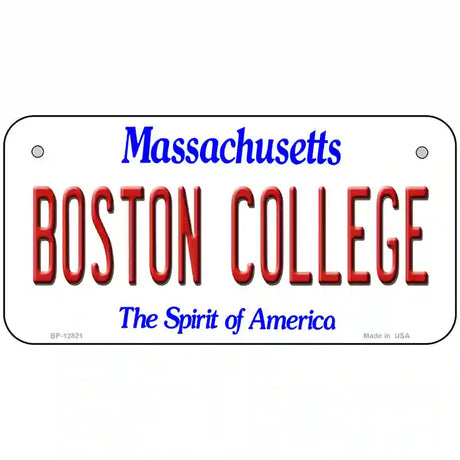 Boston College Novelty Metal License Plate 6" x 3" (BP)