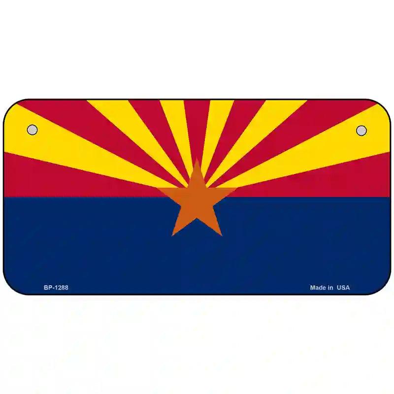 Arizona Small Star Novelty Metal License Plate 6" x 3" (BP)
