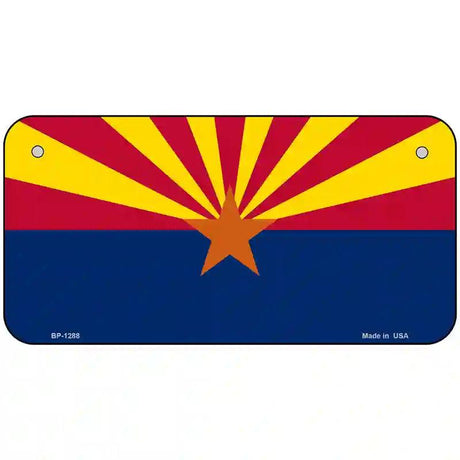 Arizona Small Star Novelty Metal License Plate 6" x 3" (BP)