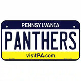 Panthers Novelty Metal License Plate 6" x 3" (BP)