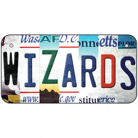 Wizards Strip Art Novelty Metal License Plate Tag 6" x 3" (BP)